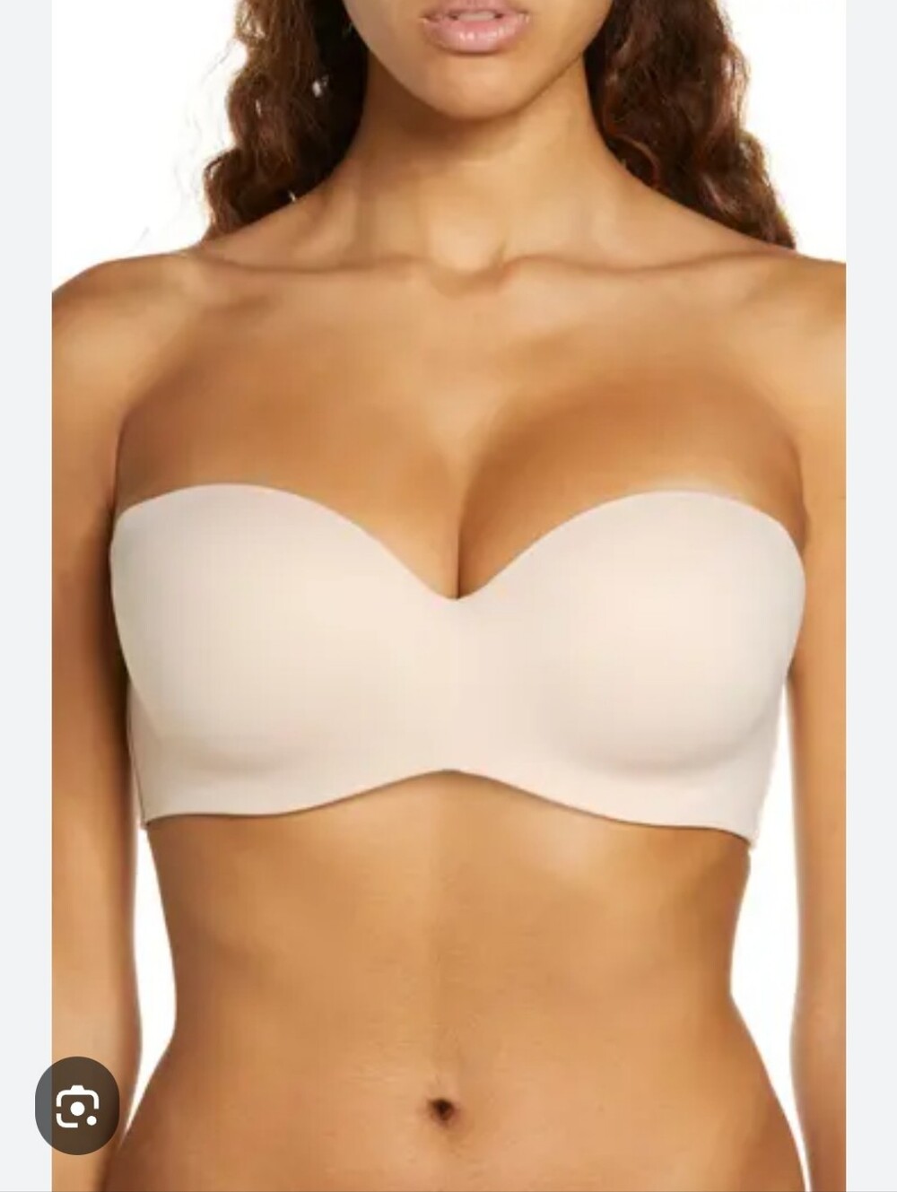 Maidenform Brassiere strapless underwires 40DDD great neutral col…